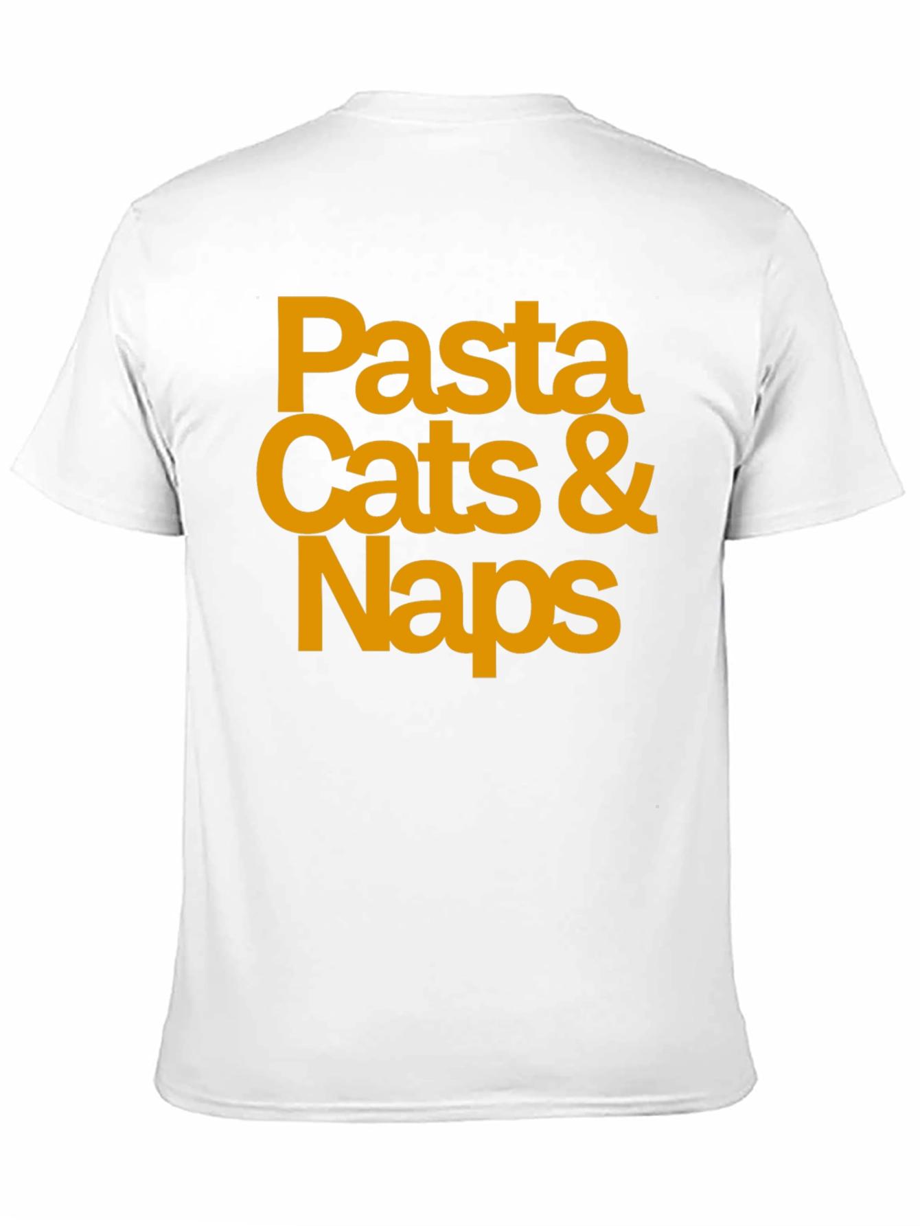 Pasta Cats & Naps Black Graphic T-Shirt