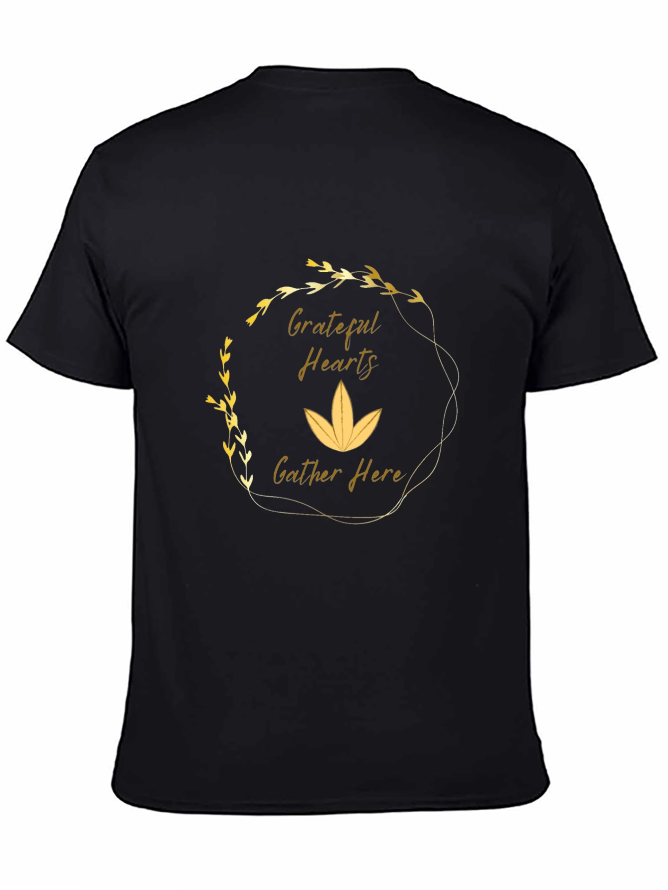 Grateful Hearts Black Tee