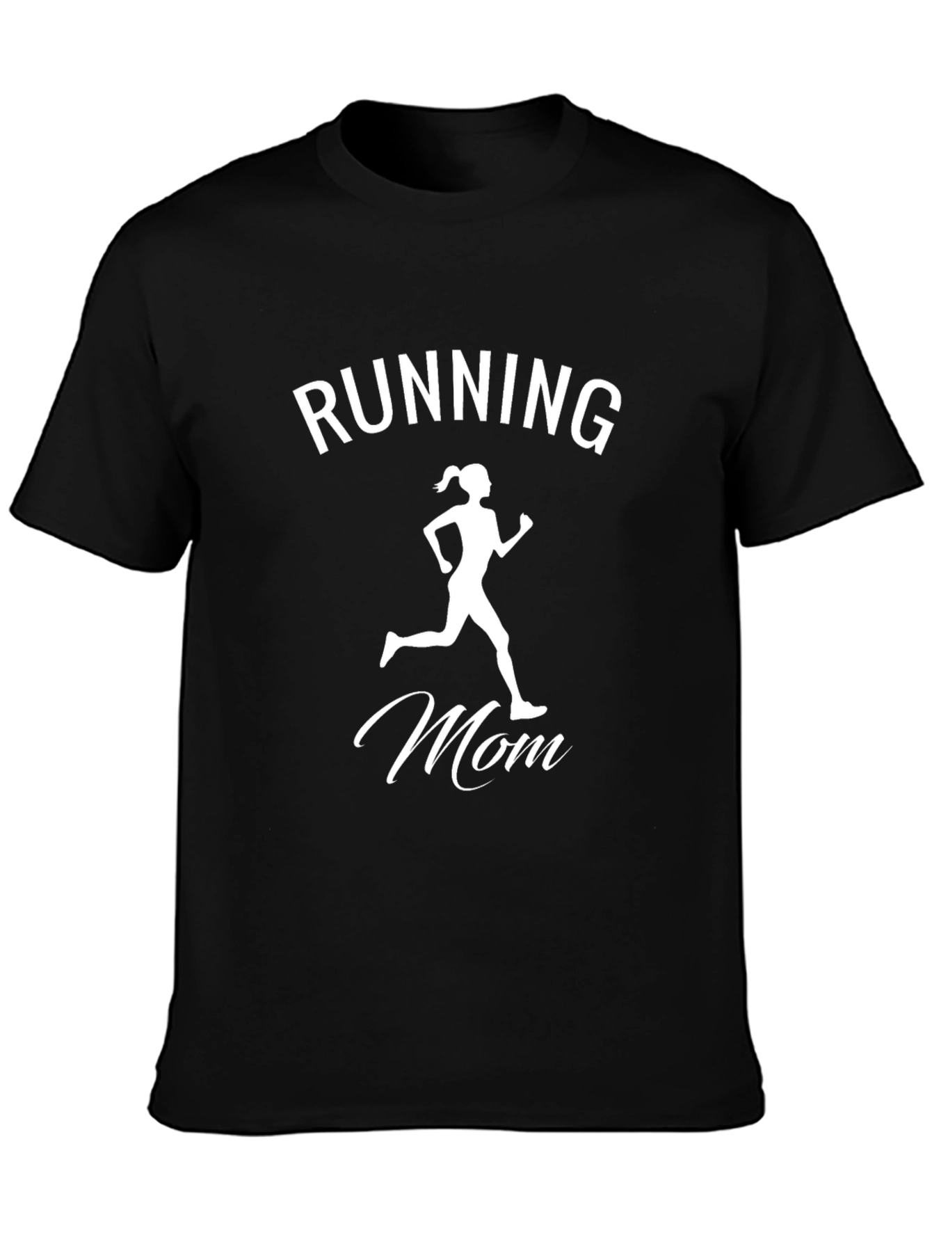 Running Mom Black T-Shirt