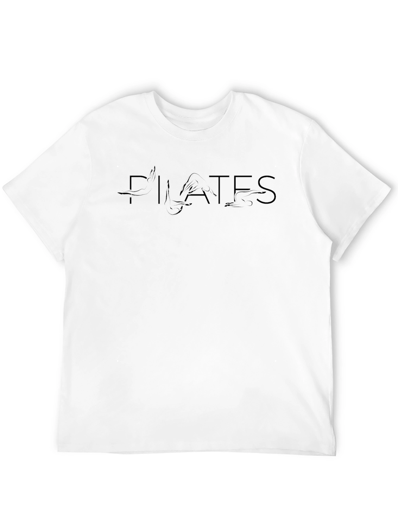 Pilates Graphic Tee - Black Casual T-Shirt