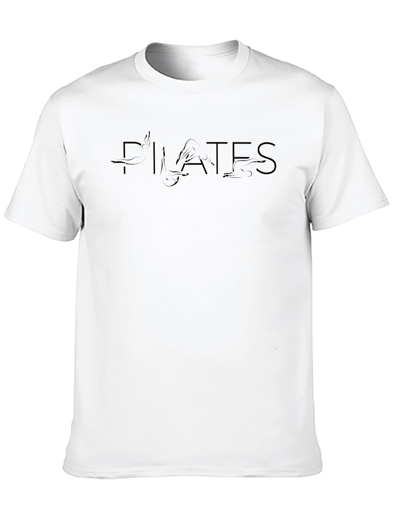 Pilates Graphic Tee - Black Casual T-Shirt
