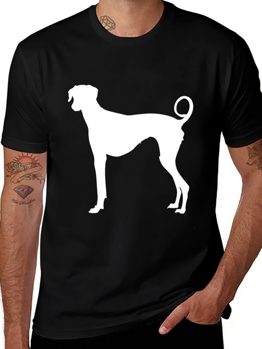 Dog Silhouette Black T-Shirt