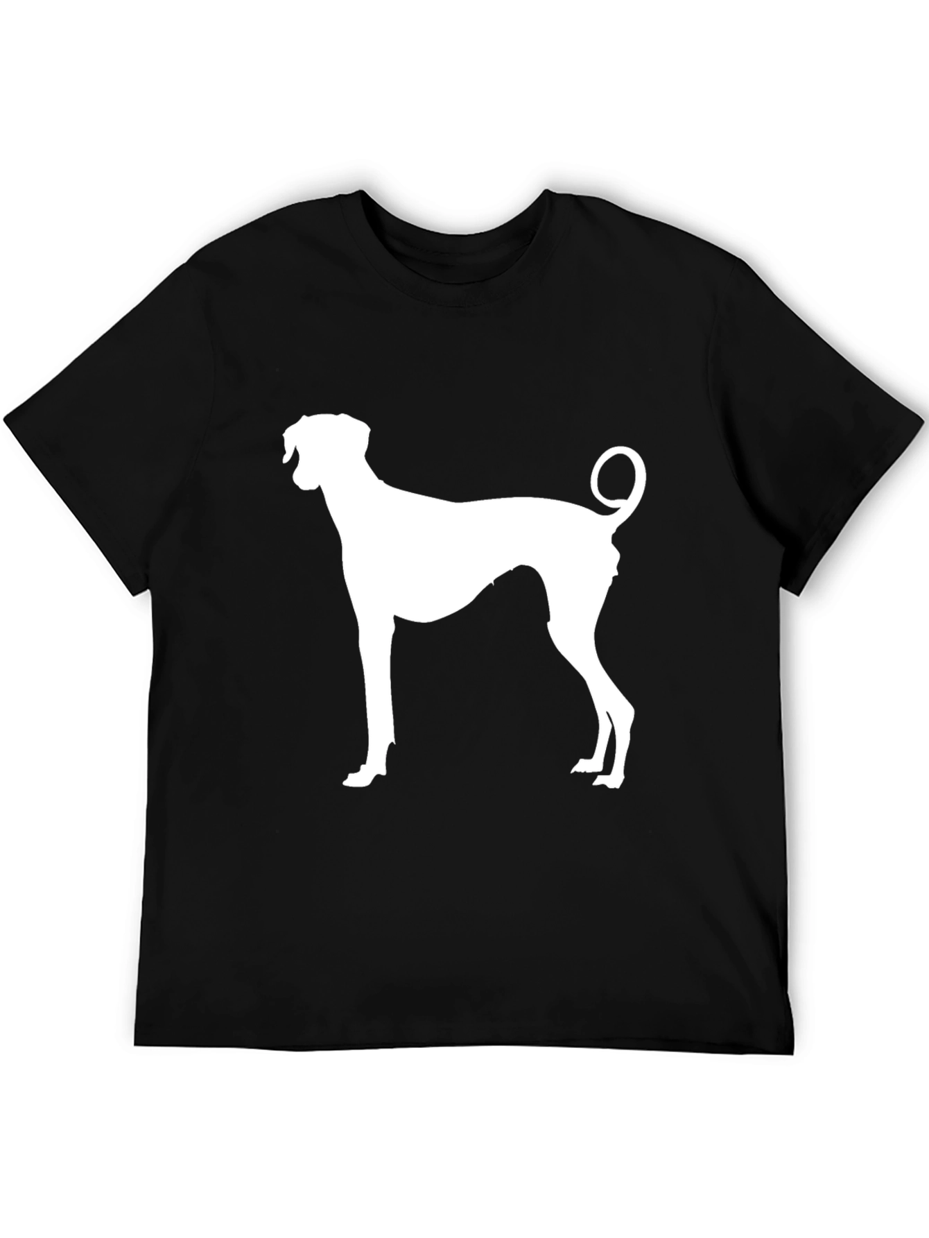 Dog Silhouette Black T-Shirt