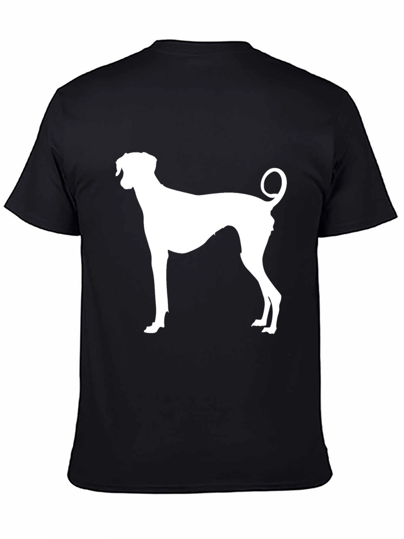 Dog Silhouette Black T-Shirt