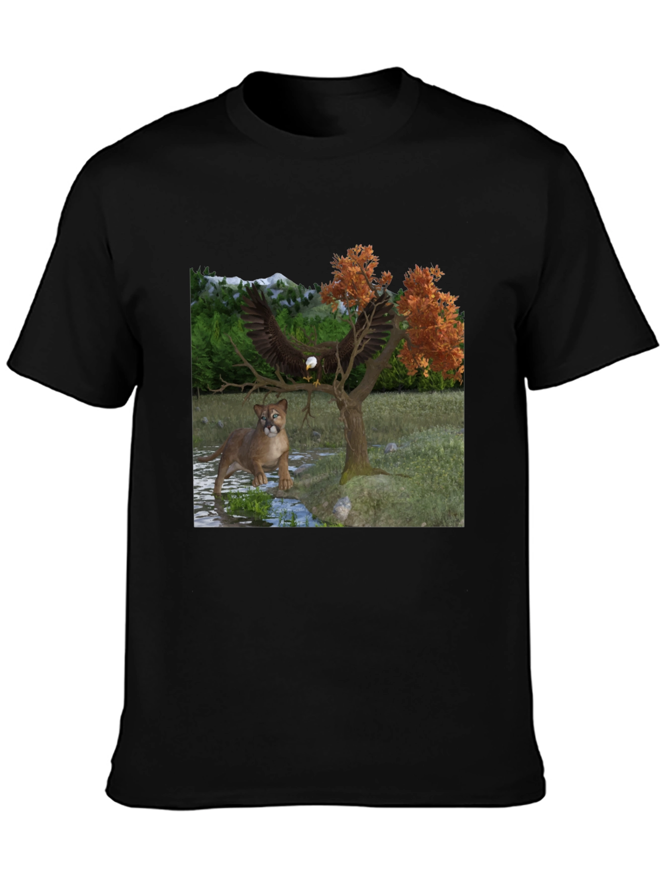 Eagle and Cougar Graphic Tee