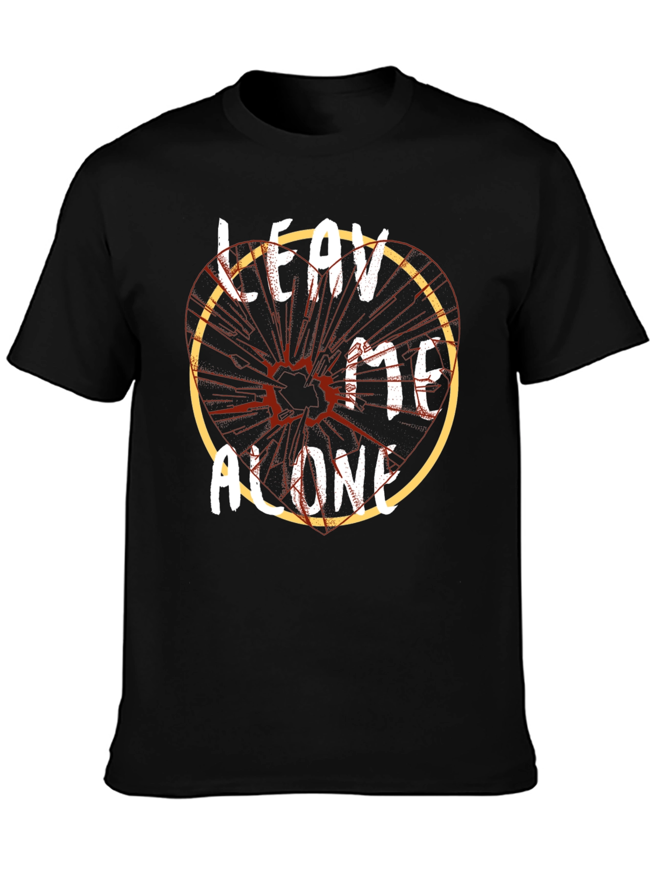 Leave Me Alone Graphic Tee - Mens Black T-Shirt