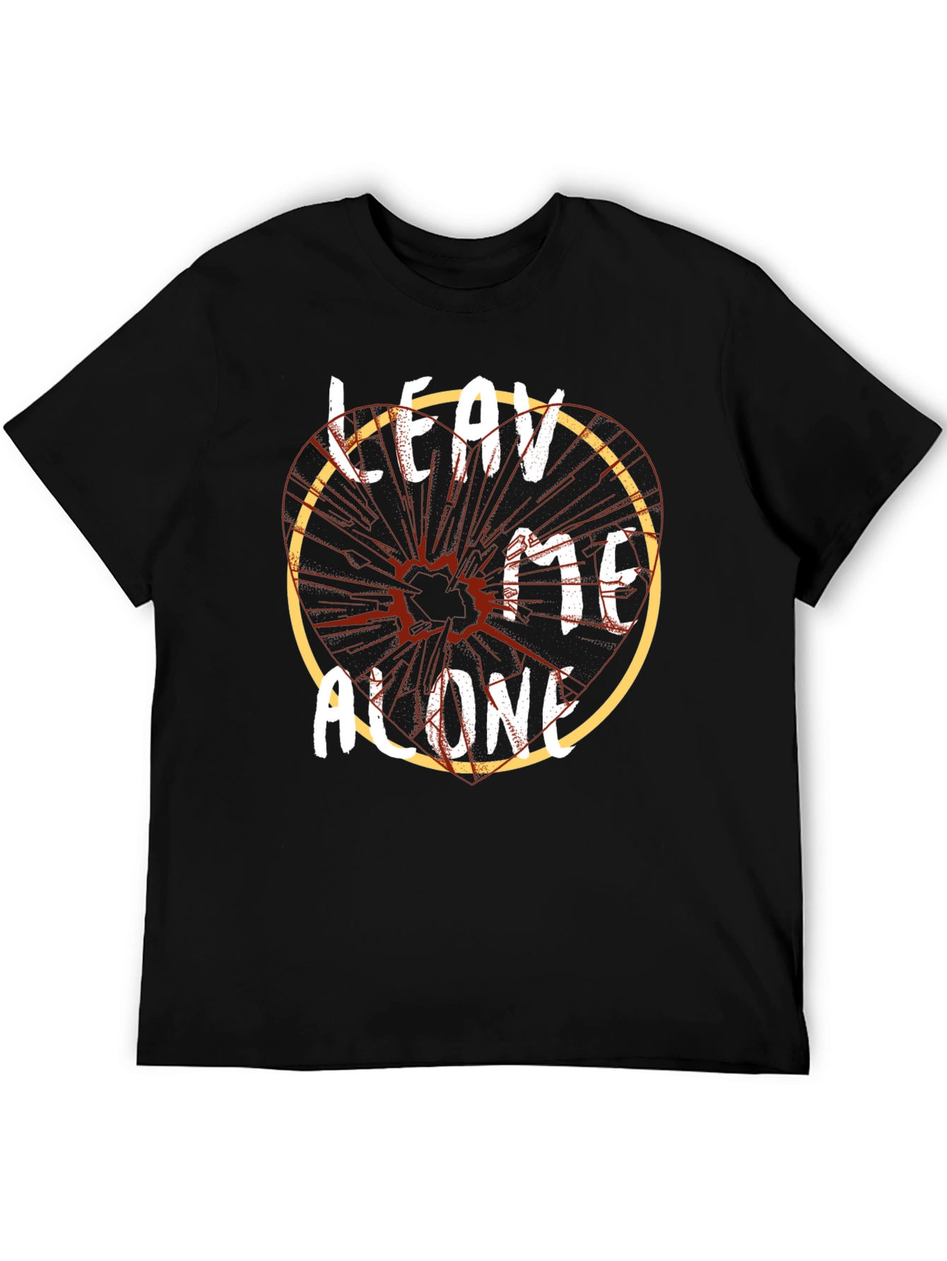 Leave Me Alone Graphic Tee - Mens Black T-Shirt
