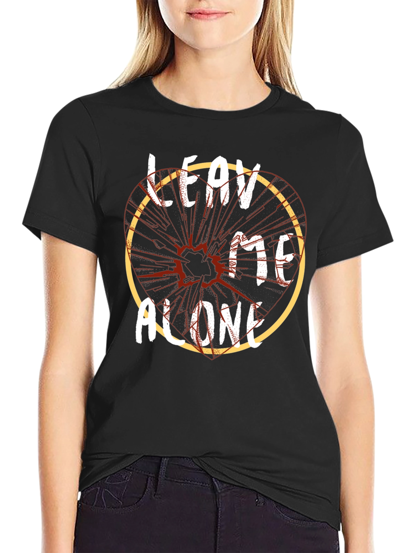 Leave Me Alone Graphic Tee - Mens Black T-Shirt