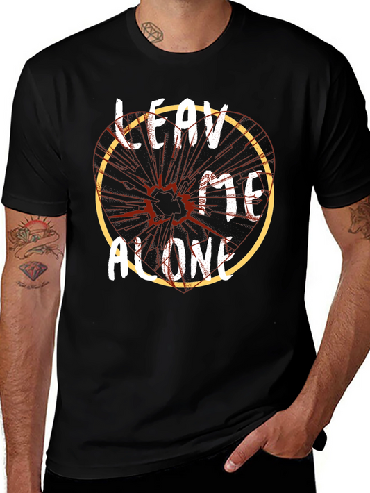 Leave Me Alone Graphic Tee - Mens Black T-Shirt