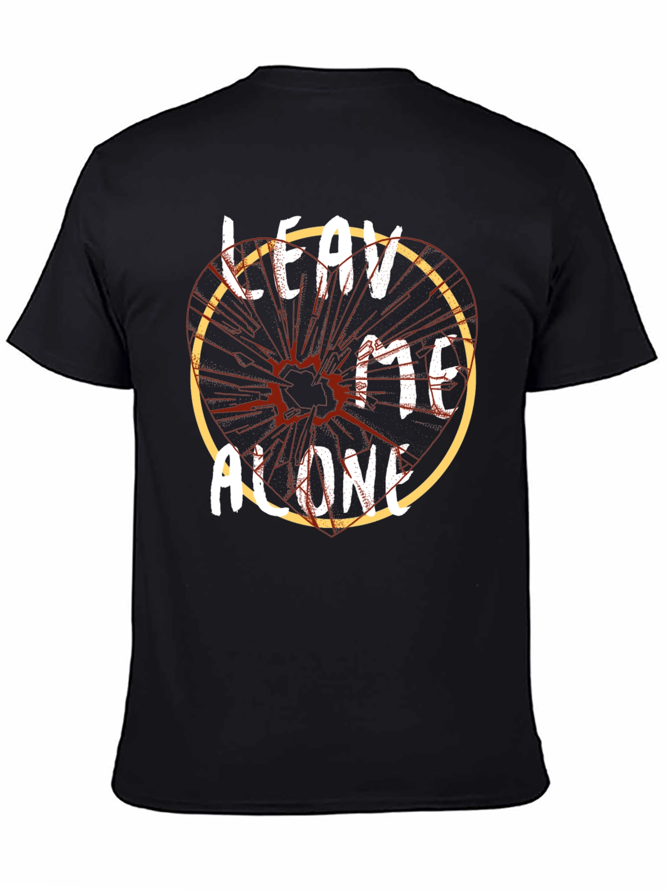 Leave Me Alone Graphic Tee - Mens Black T-Shirt