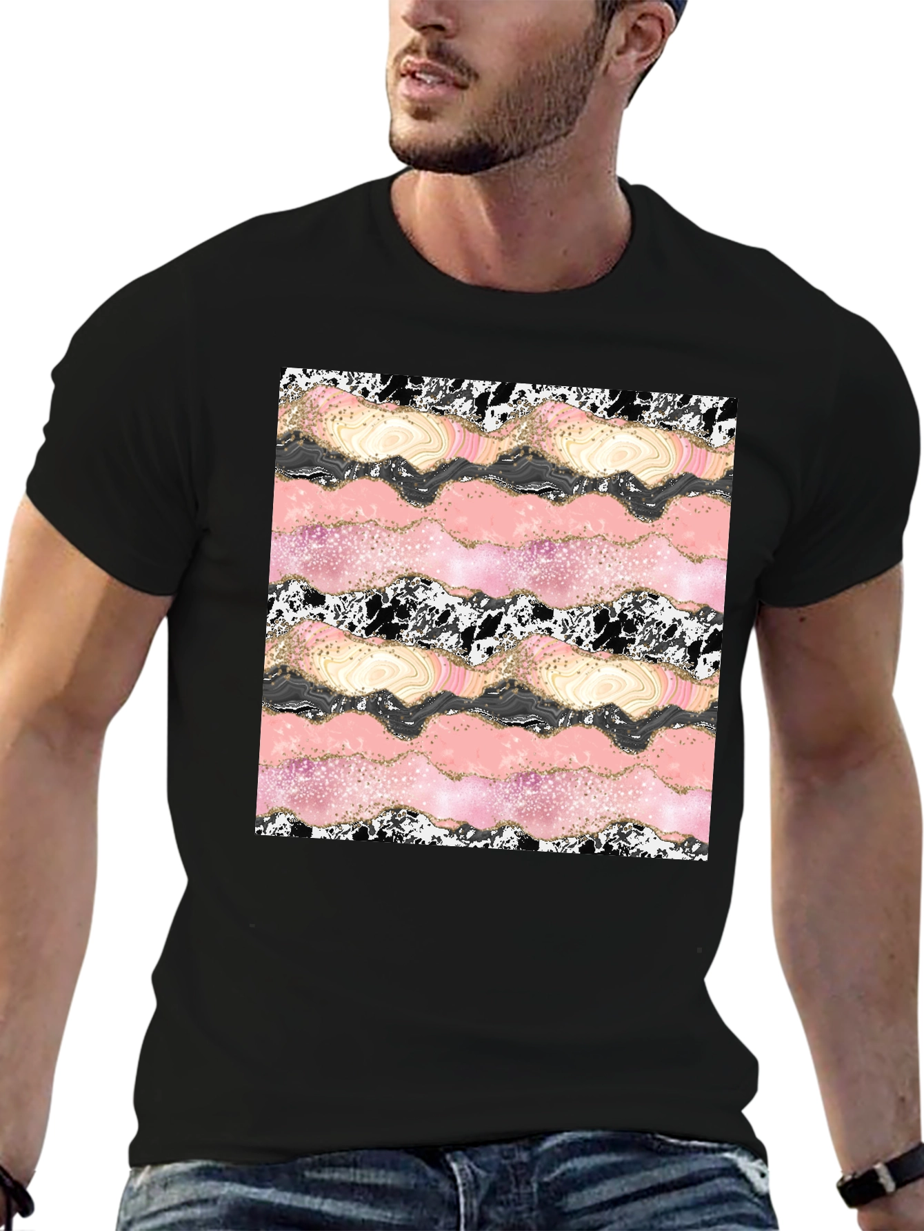Abstract Agate Slice Graphic Tee