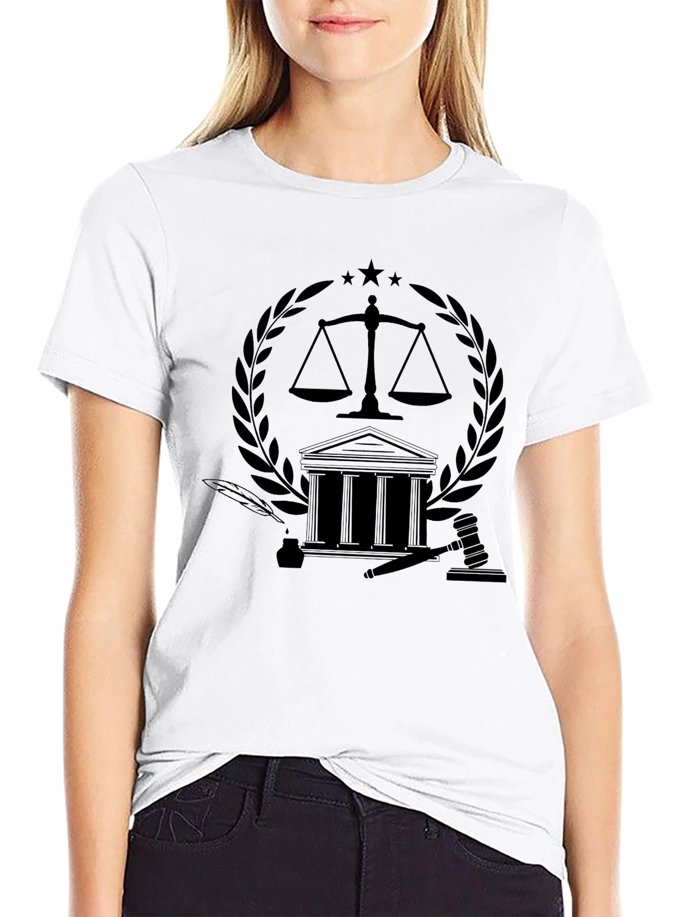 Scales of Justice Graphic T-Shirt