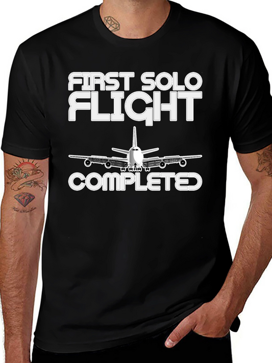 First Solo Flight Completed Graphic Tee