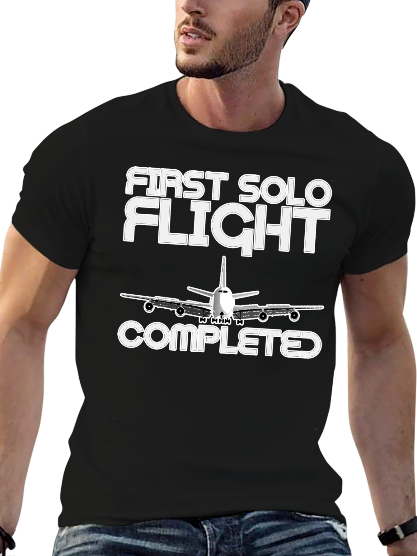 First Solo Flight Completed Graphic Tee