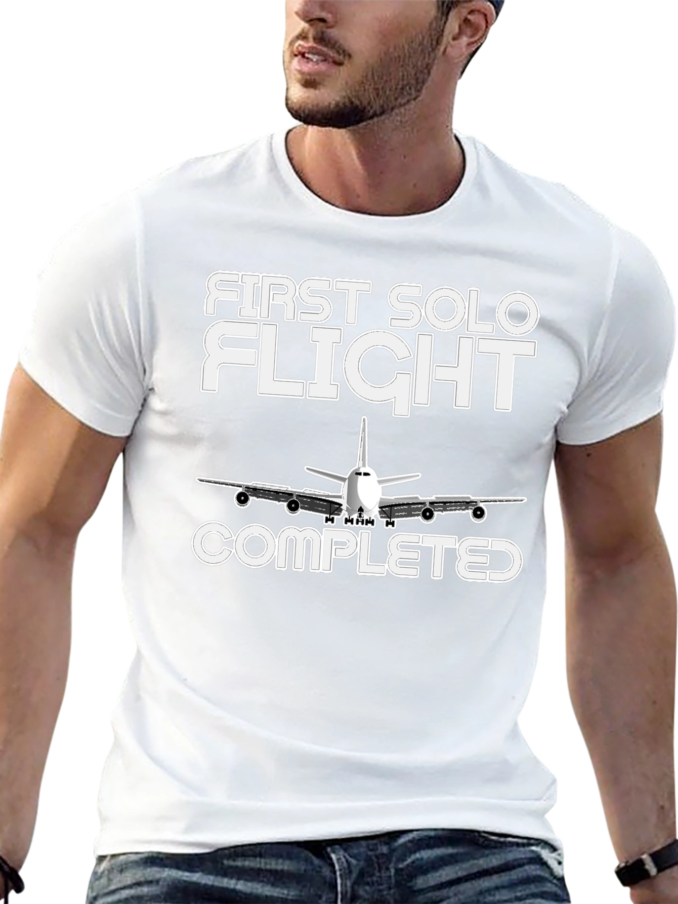 First Solo Flight Completed Graphic Tee