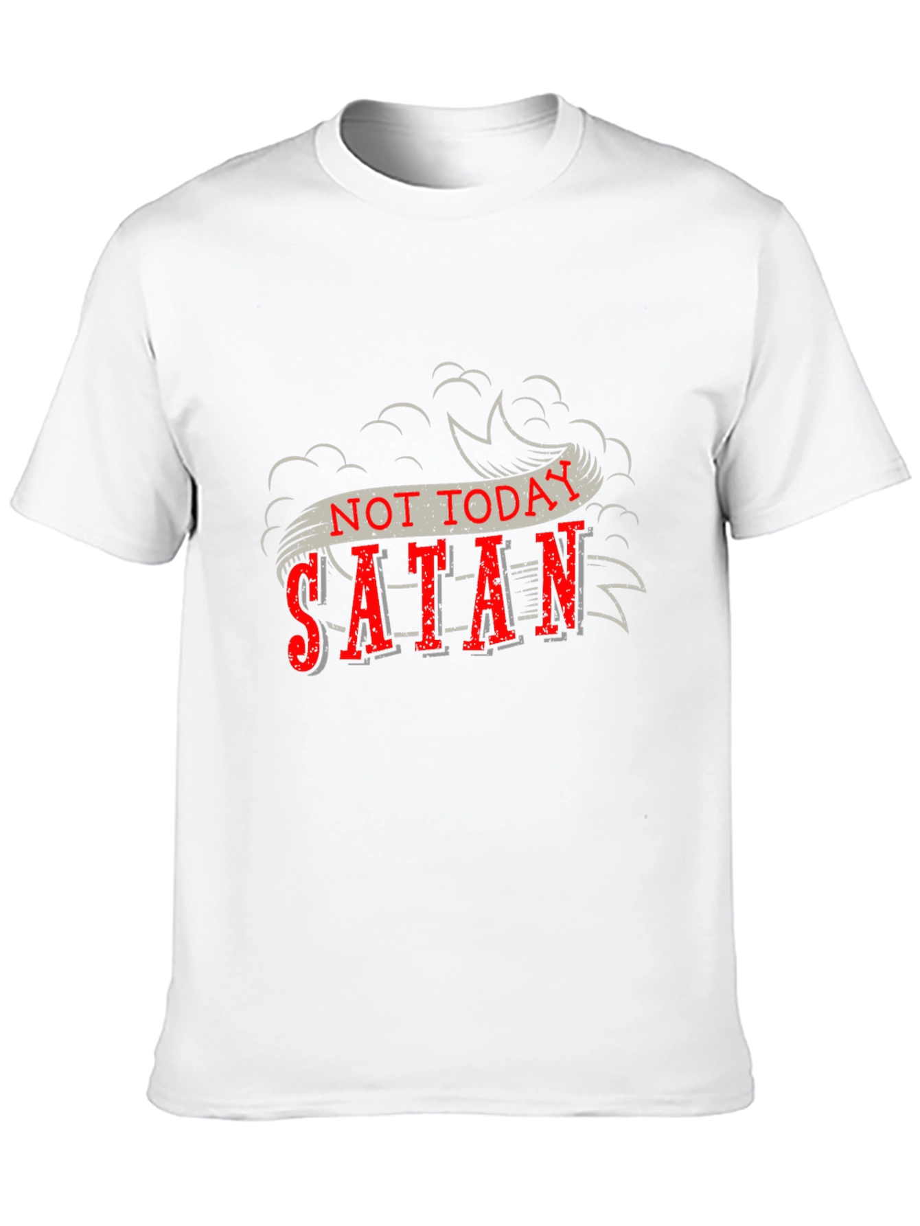 Not Today Satan Graphic Tee - Bold Religious Statement