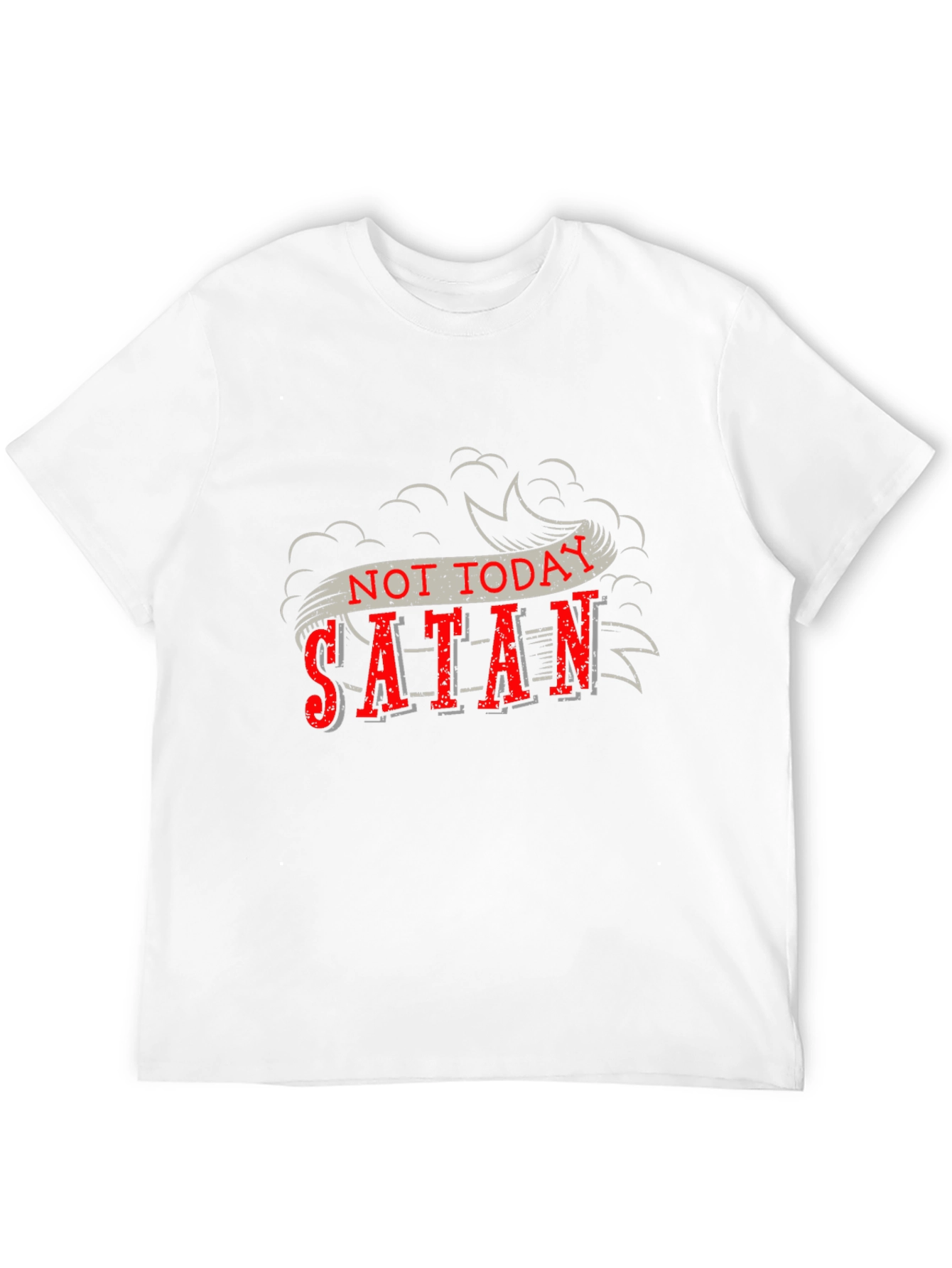 Not Today Satan Graphic Tee - Bold Religious Statement