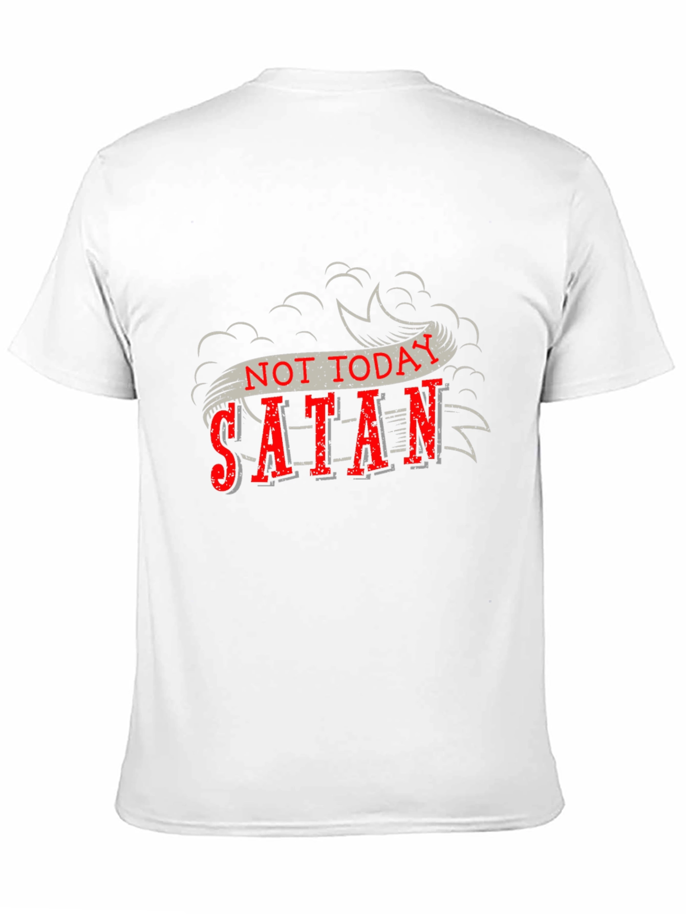Not Today Satan Graphic Tee - Bold Religious Statement