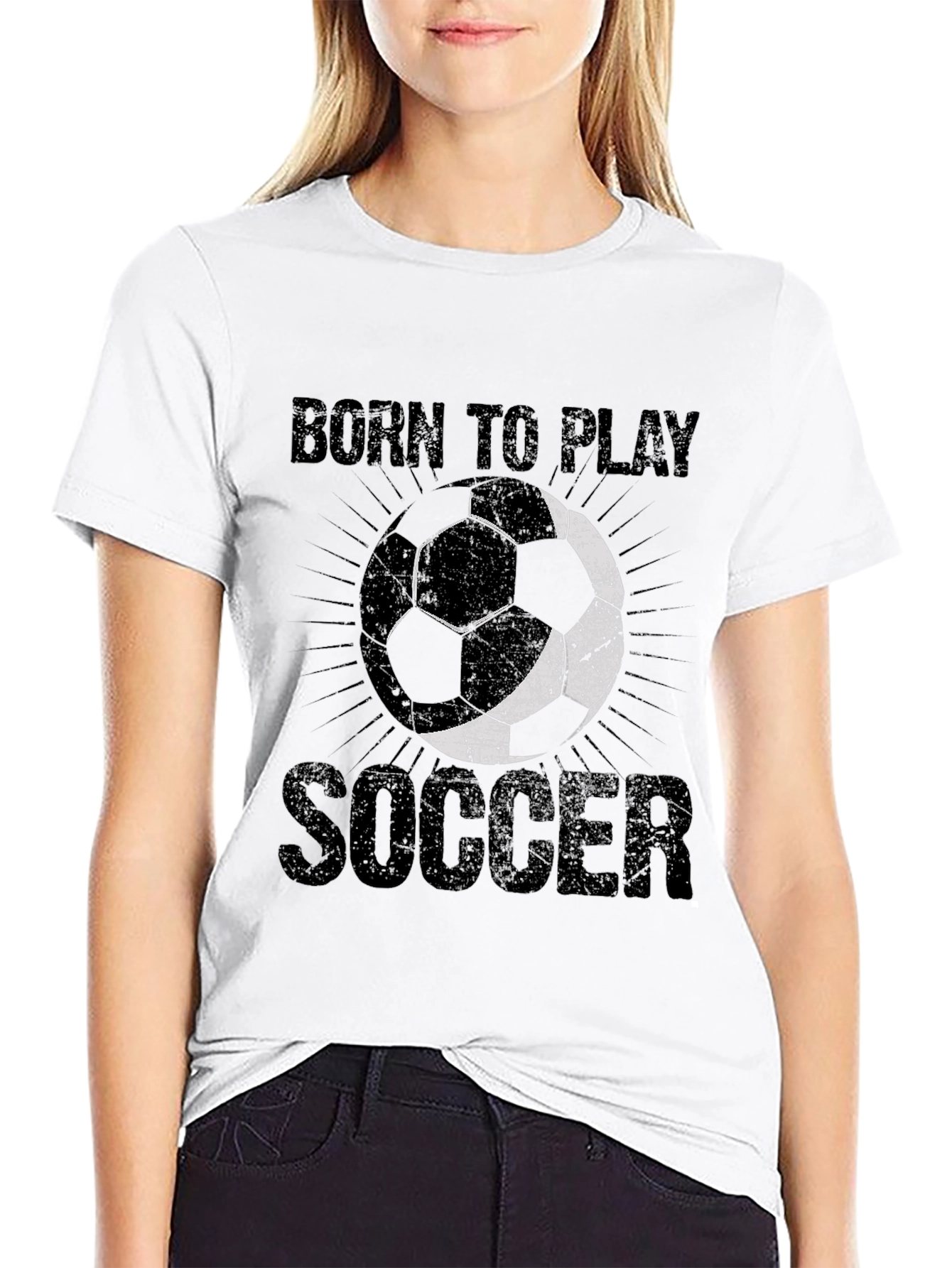 Born to Play Soccer Graphic T-Shirt