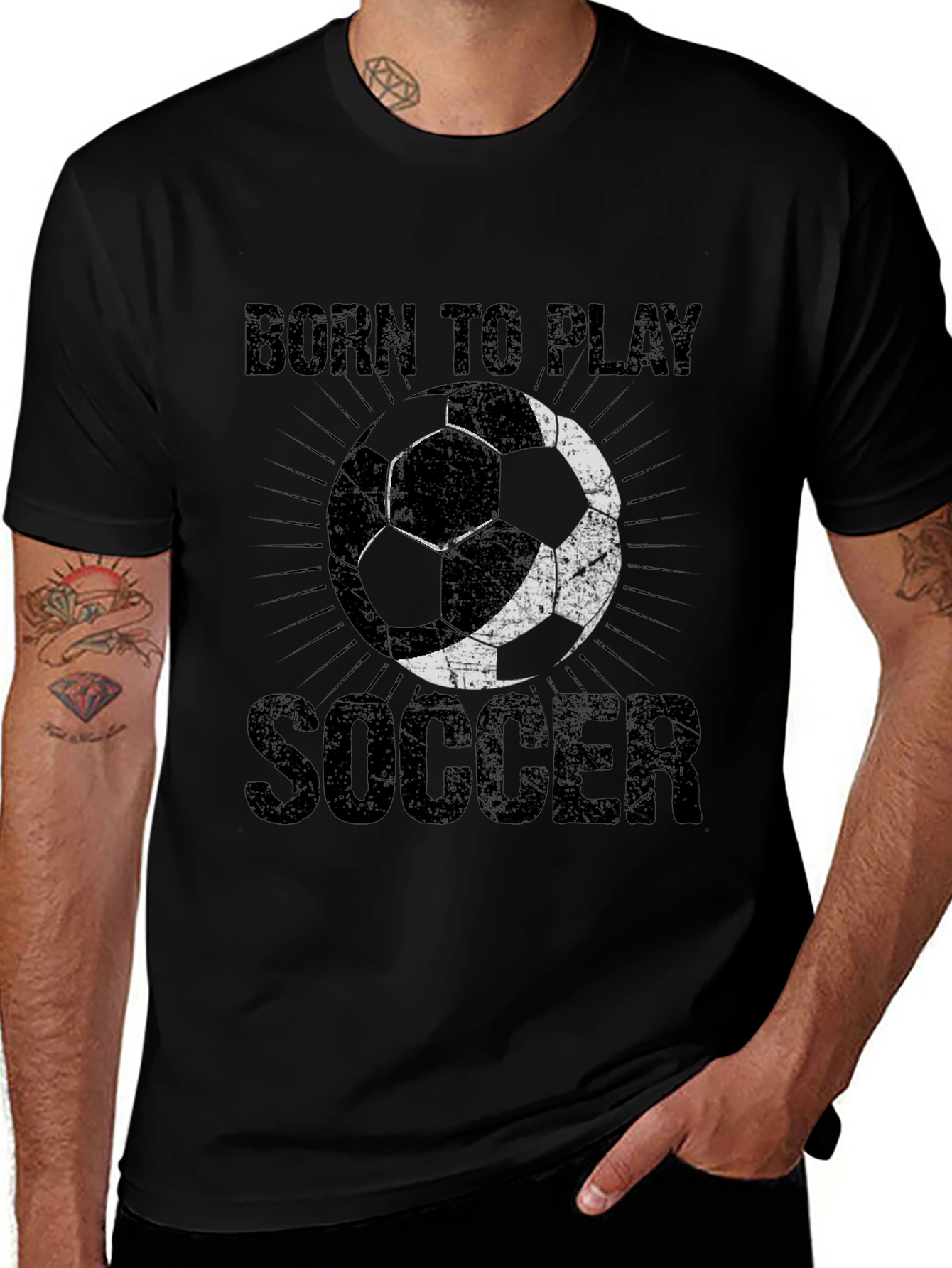 Born to Play Soccer Graphic T-Shirt
