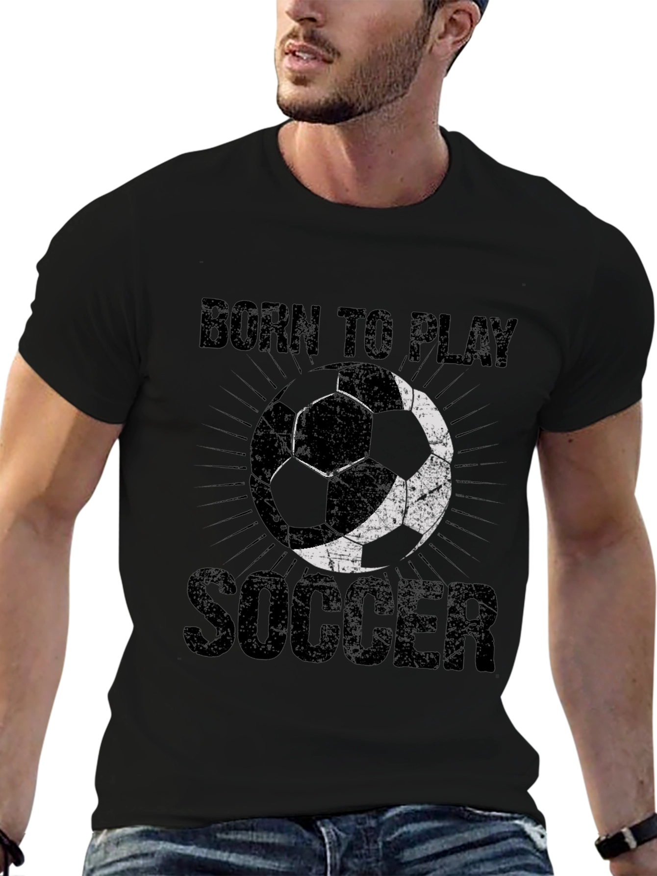 Born to Play Soccer Graphic T-Shirt
