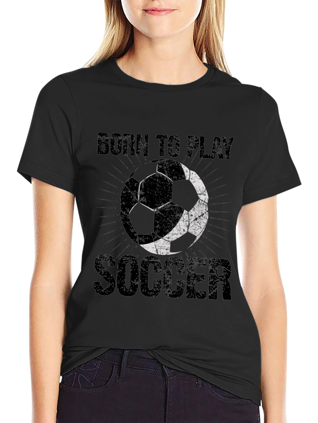 Born to Play Soccer Graphic T-Shirt