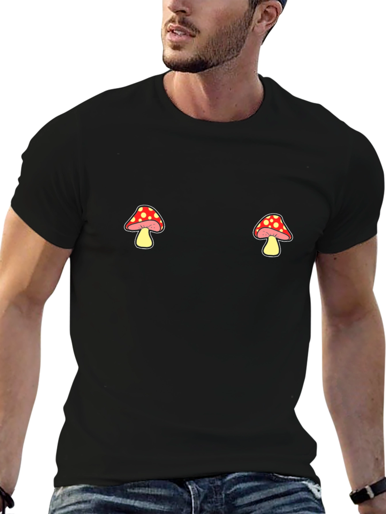 Mushroom T-Shirt - Novelty Graphic Tee