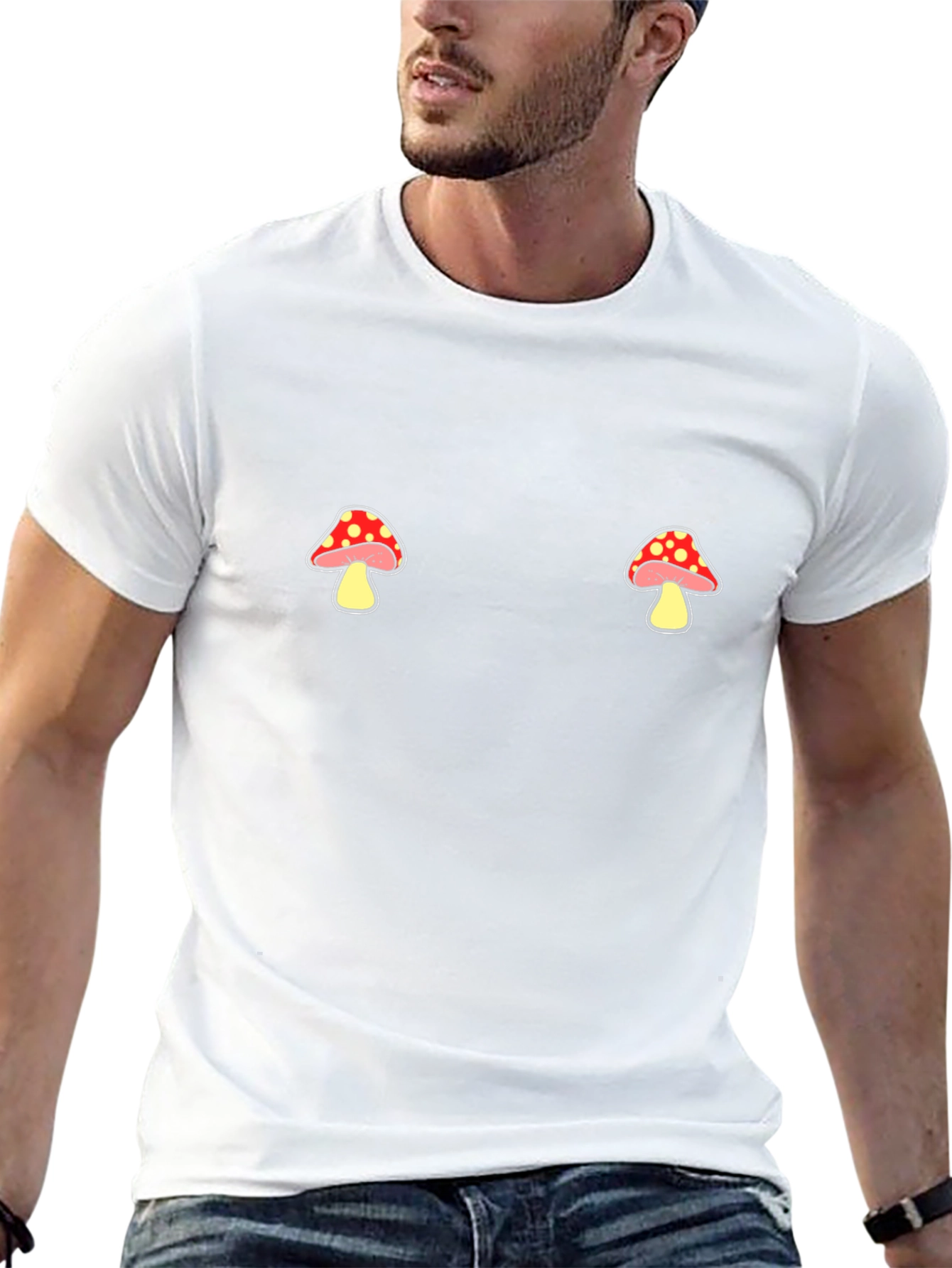 Mushroom T-Shirt - Novelty Graphic Tee