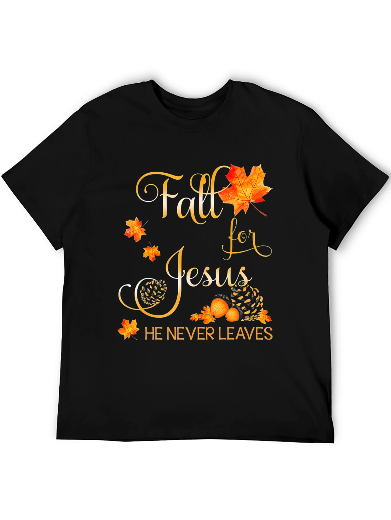 Fall for Jesus Black T-Shirt