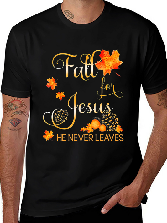 Fall for Jesus Black T-Shirt