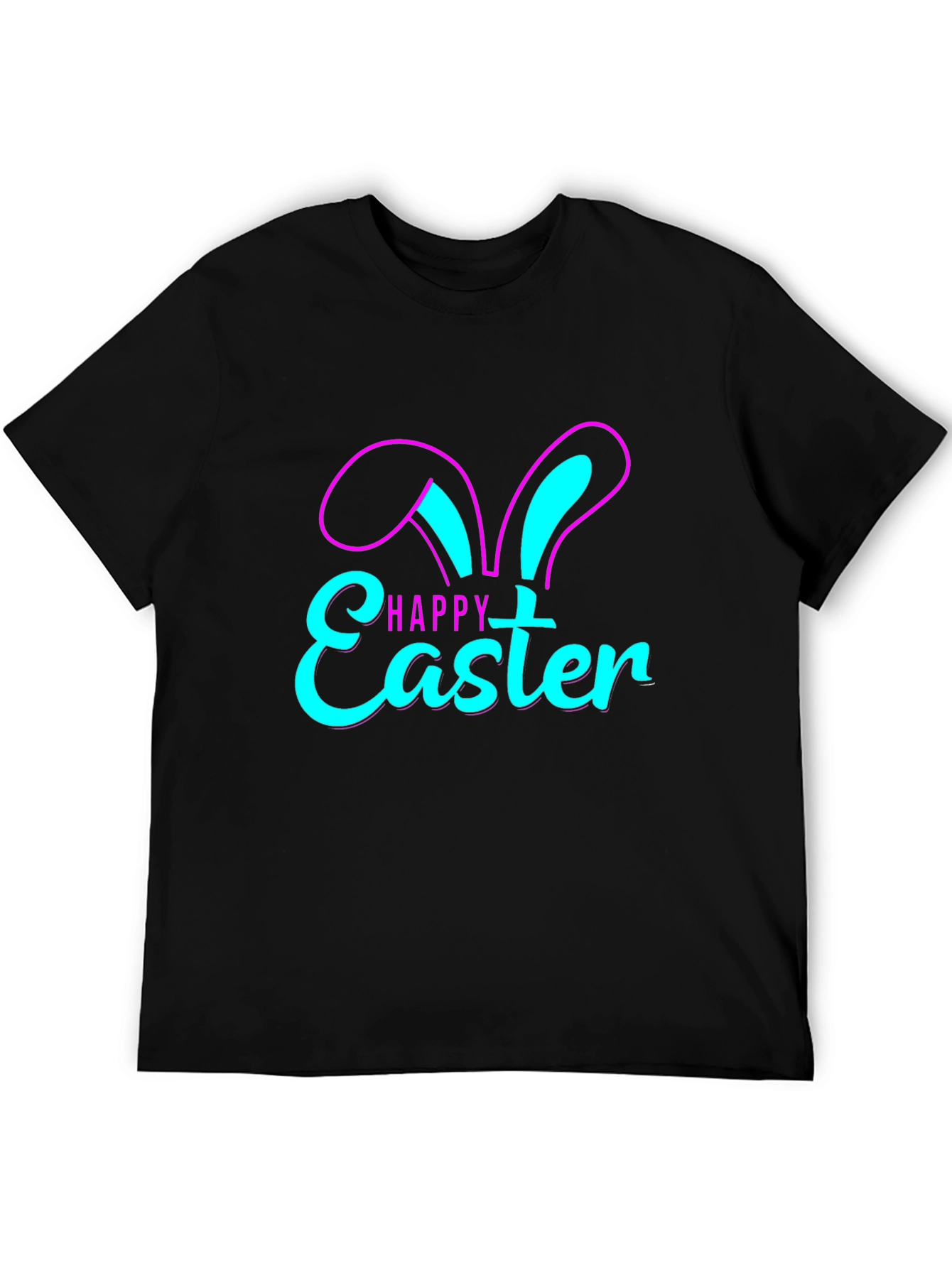 Happy Easter Bunny Ears Graphic T-Shirt
