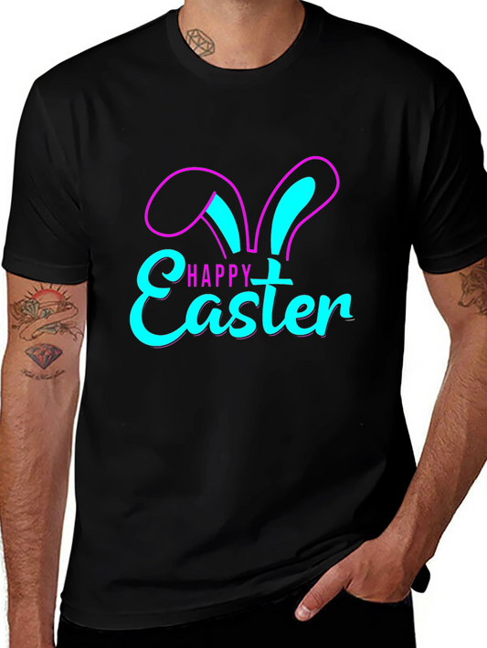 Happy Easter Bunny Ears Graphic T-Shirt
