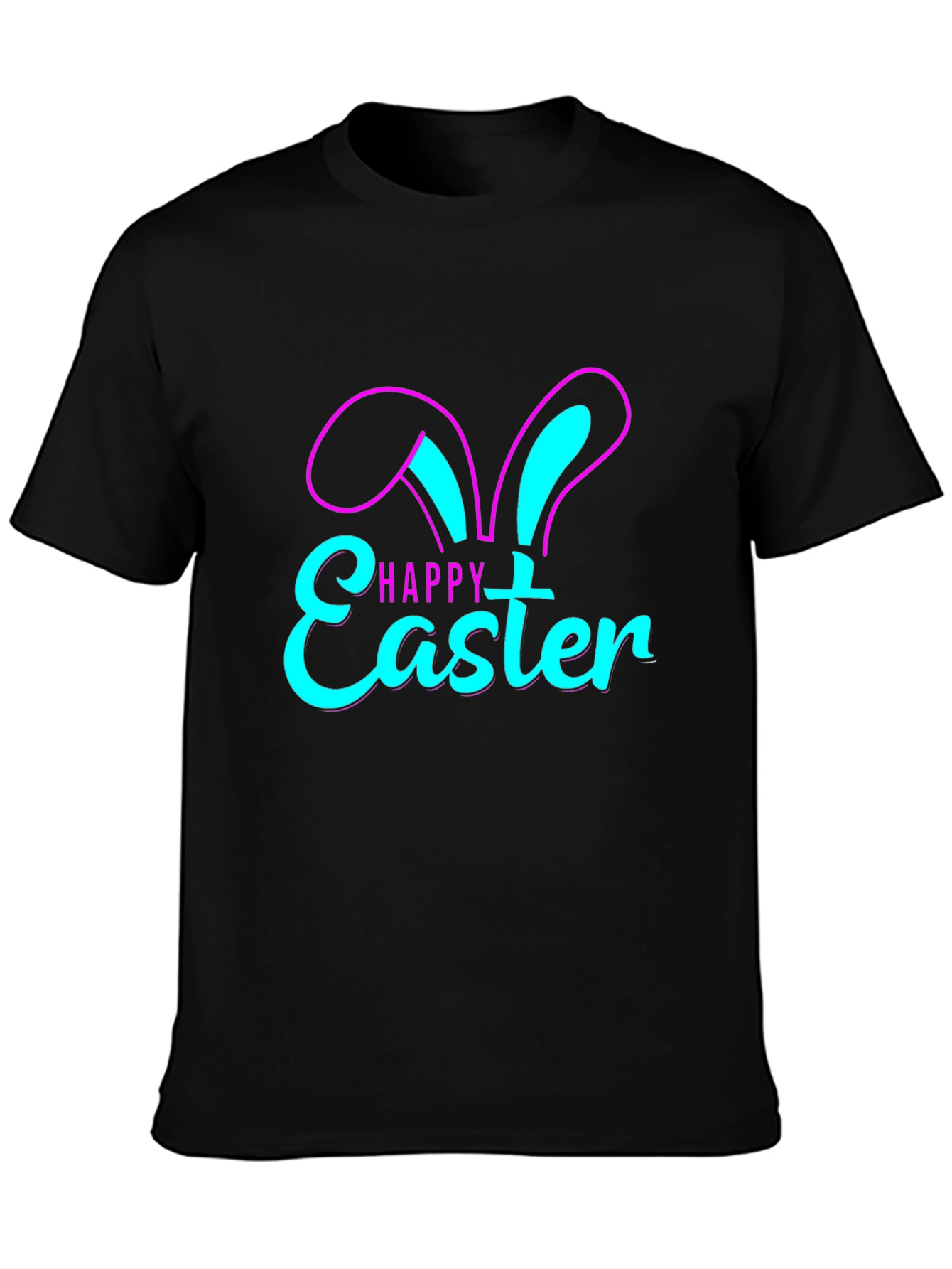 Happy Easter Bunny Ears Graphic T-Shirt