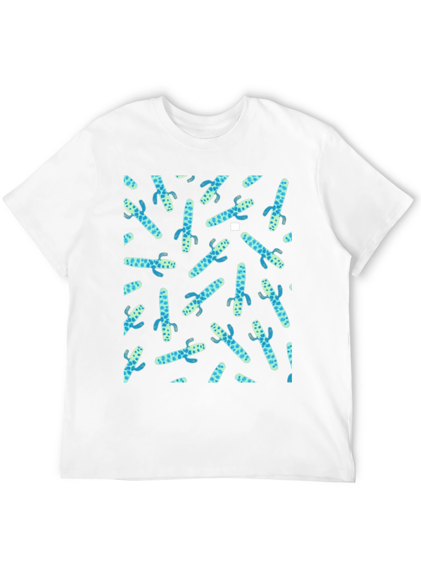 Cactus Print Crew Neck Tee