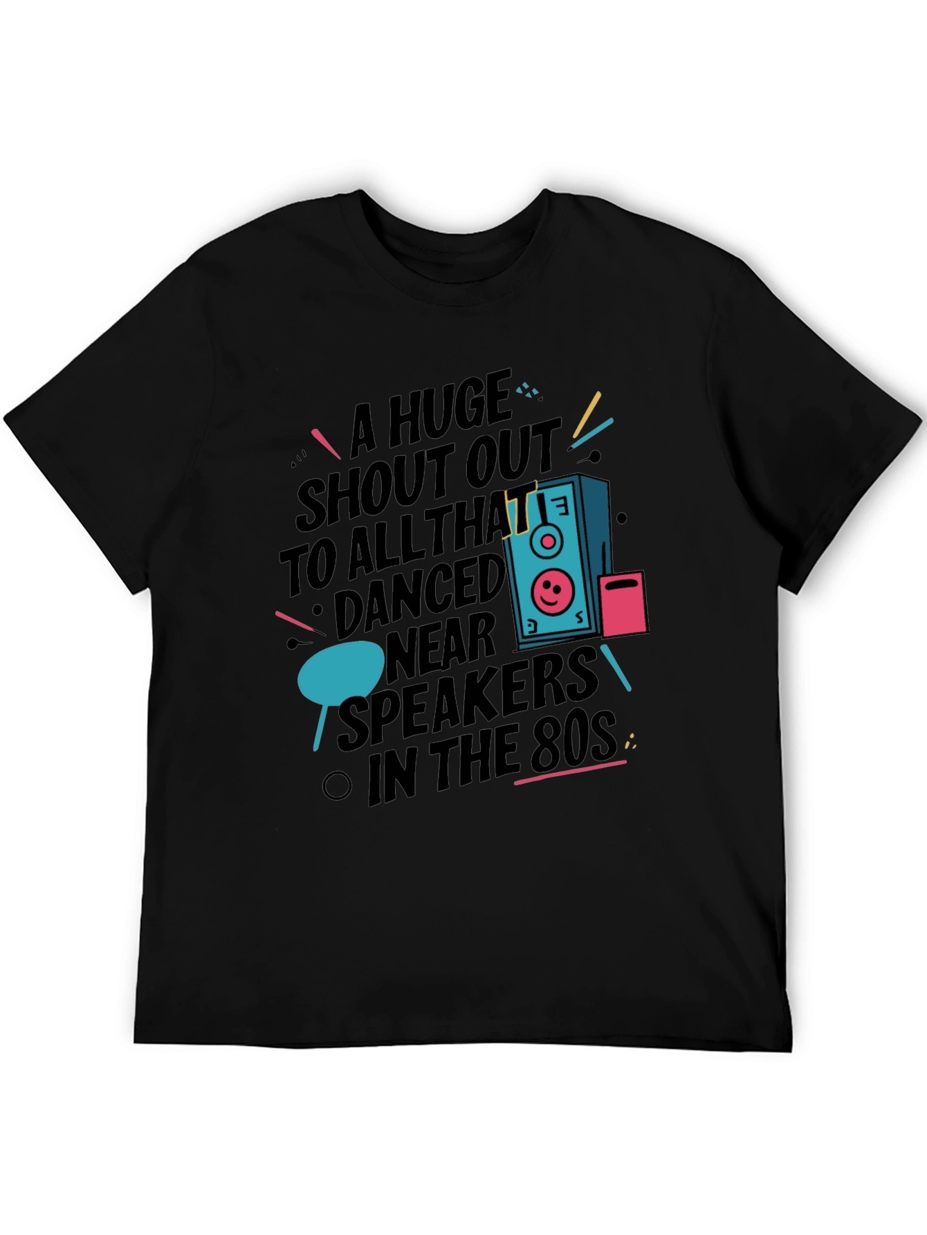 Retro 80s Speaker Graphic T-Shirt