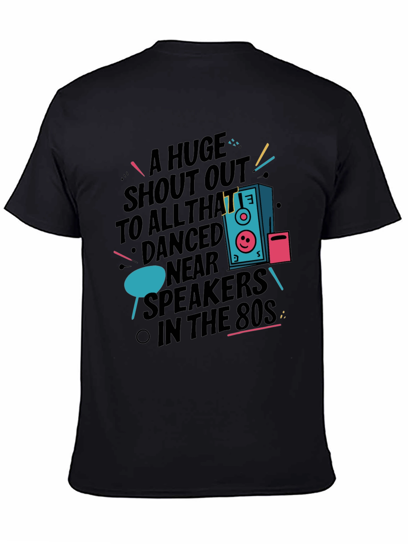 Retro 80s Speaker Graphic T-Shirt