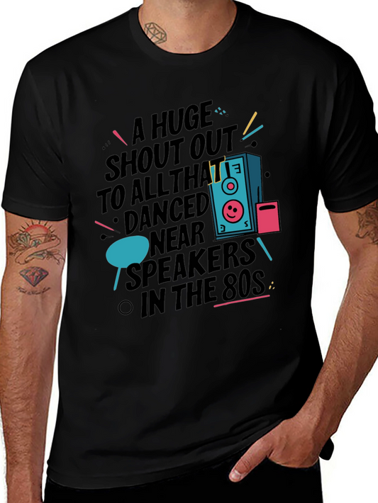 Retro 80s Speaker Graphic T-Shirt