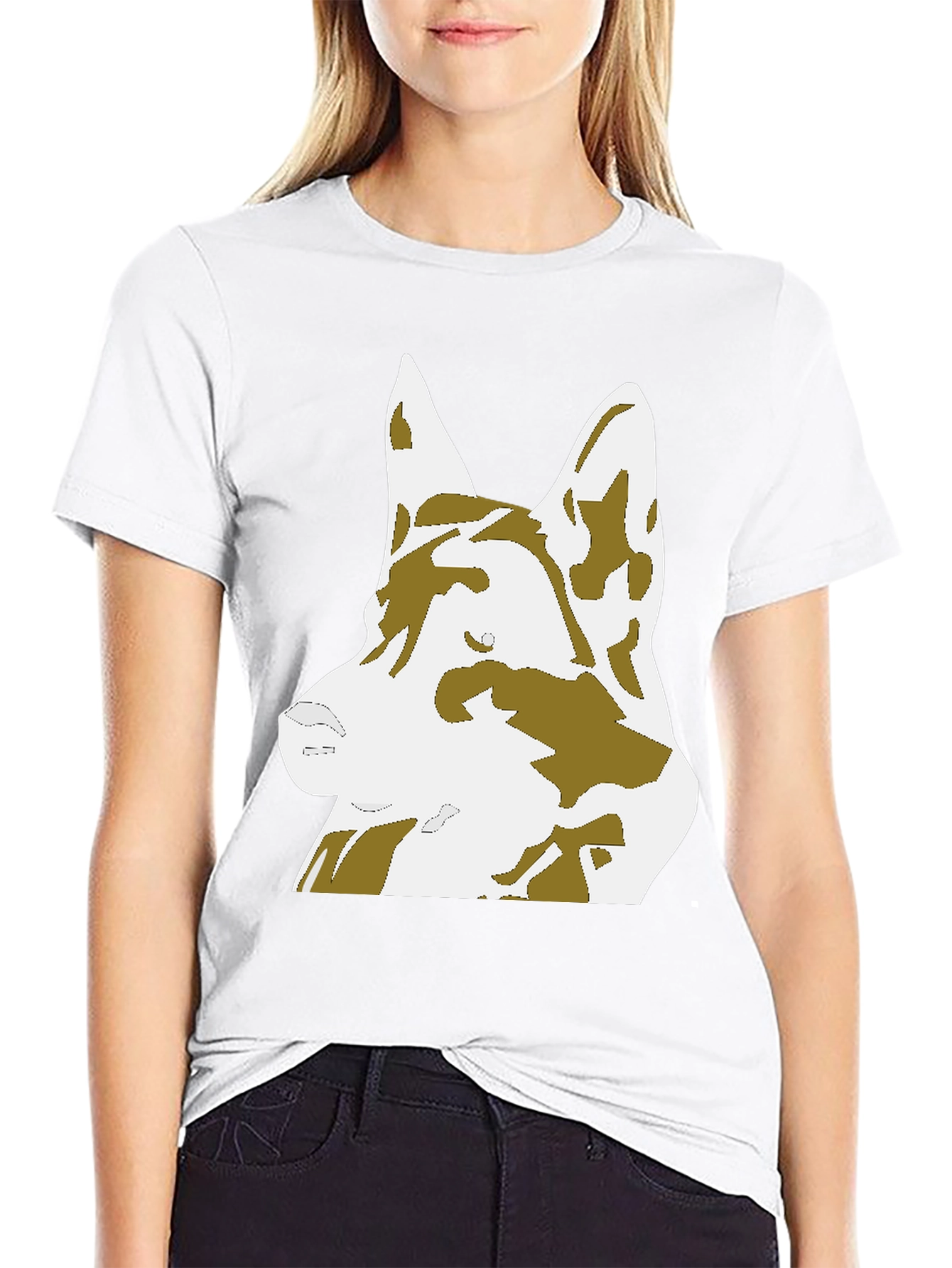 German Shepherd Graphic Tee - Black