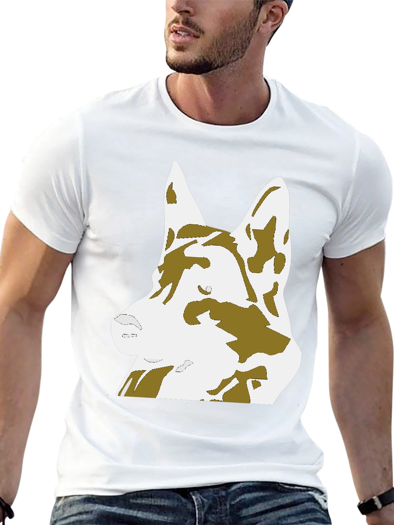 German Shepherd Graphic Tee - Black