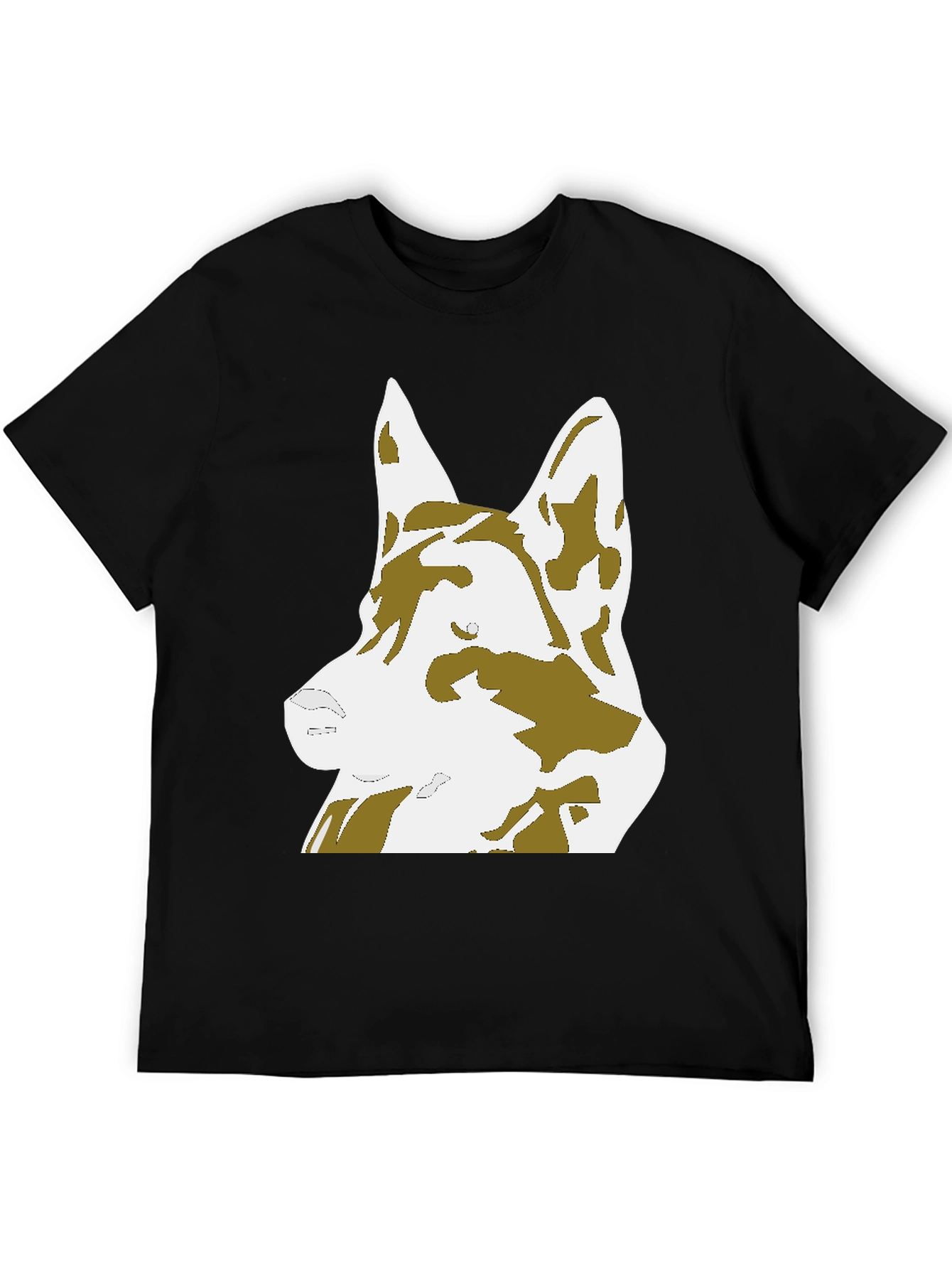 German Shepherd Graphic Tee - Black