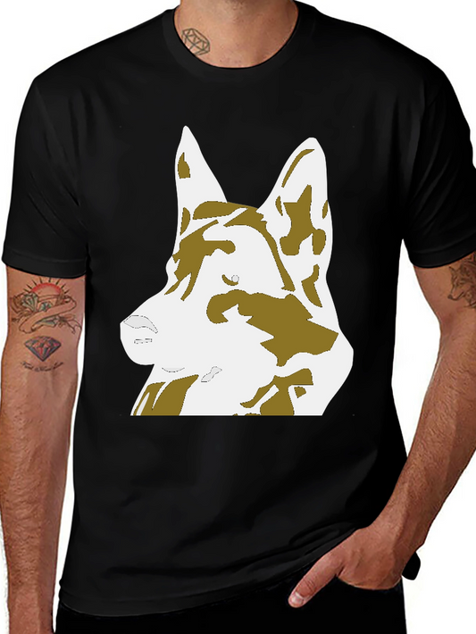 German Shepherd Graphic Tee - Black