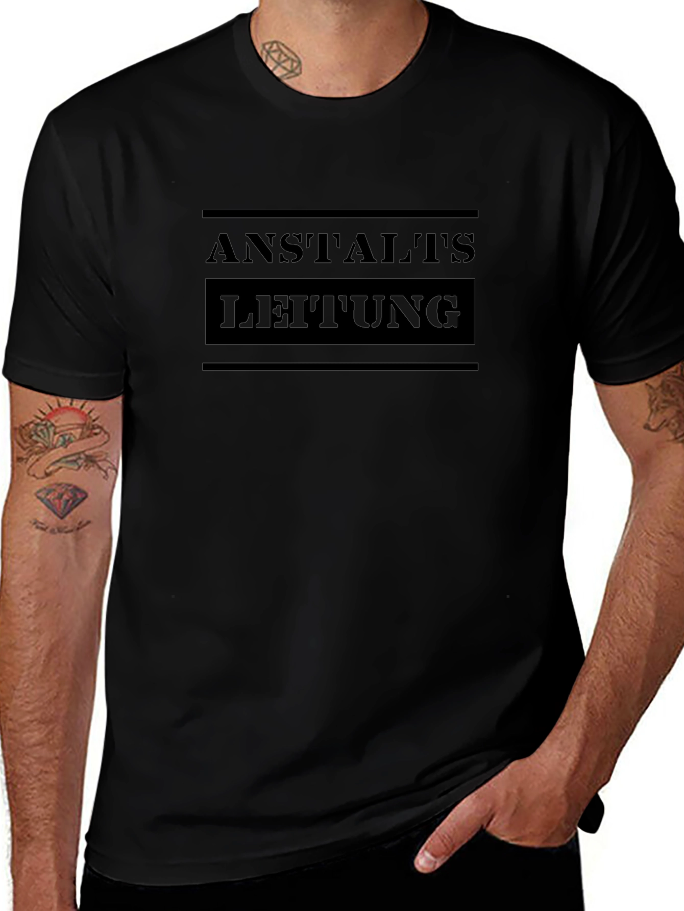 Anstalts Leitung Black T-Shirt