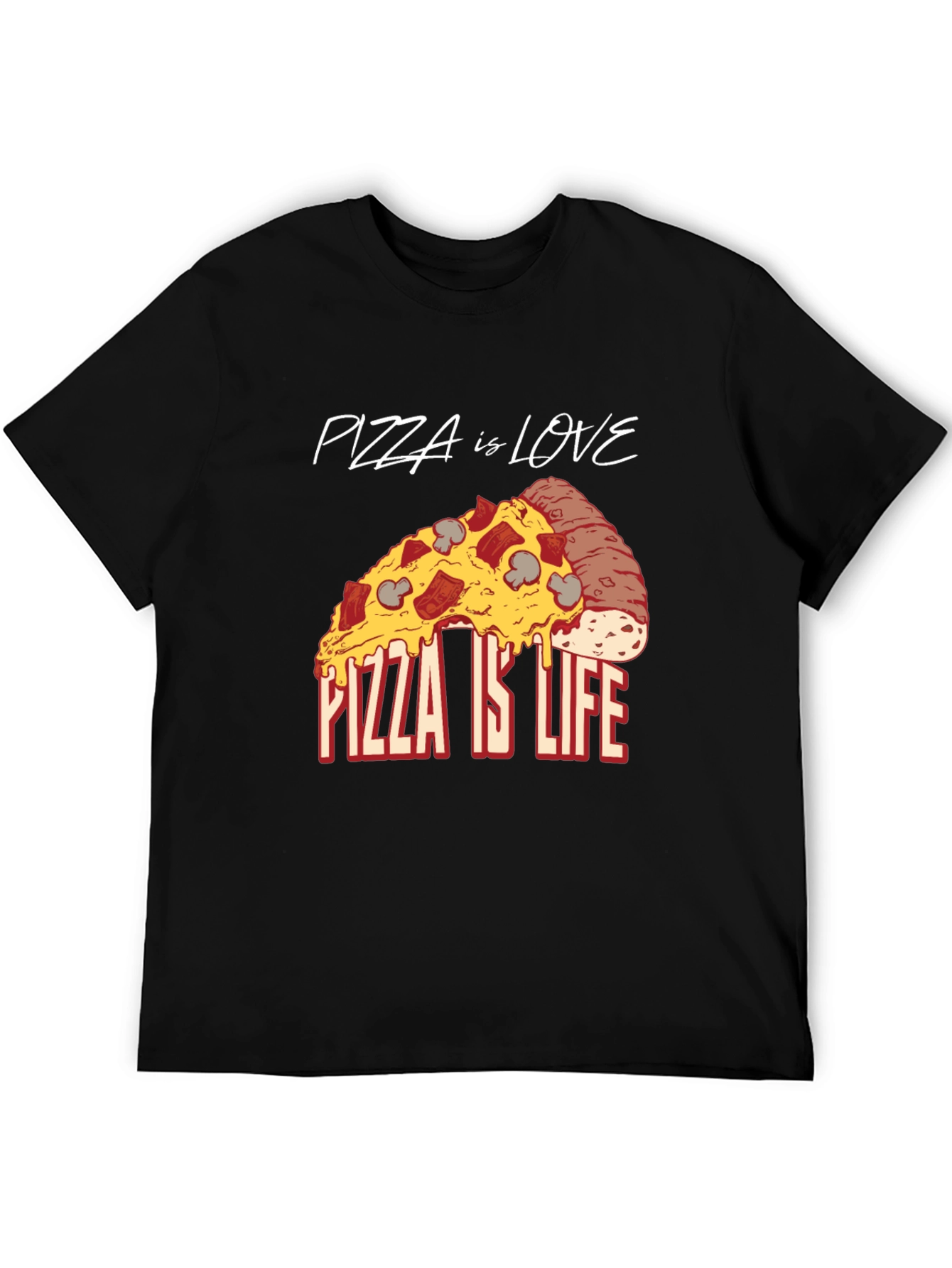 Pizza is Love Pizza is Life Graphic Tee