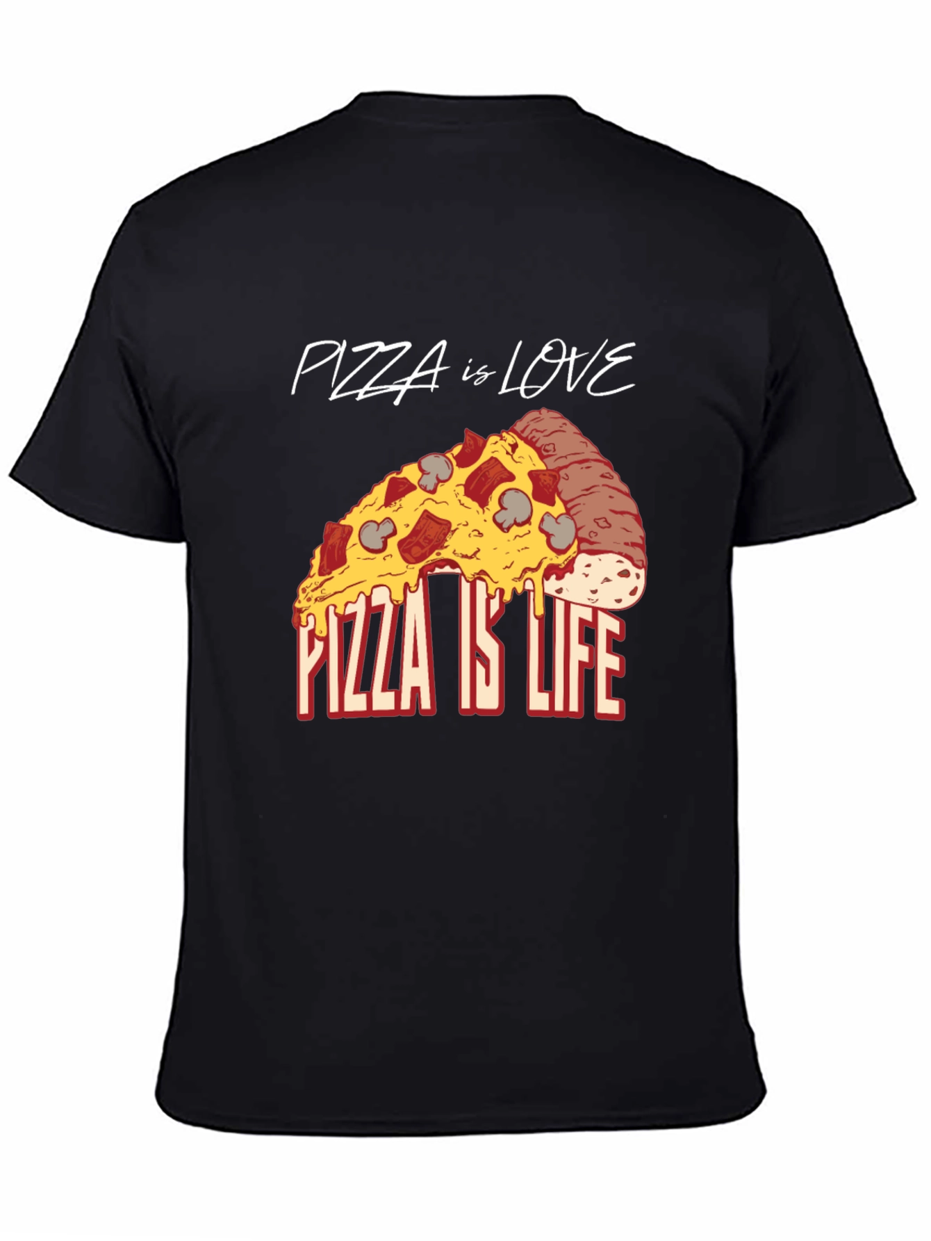 Pizza is Love Pizza is Life Graphic Tee