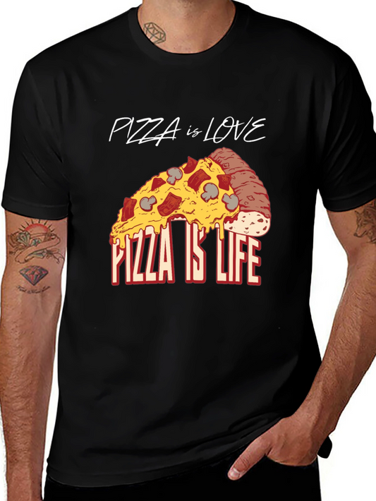 Pizza is Love Pizza is Life Graphic Tee