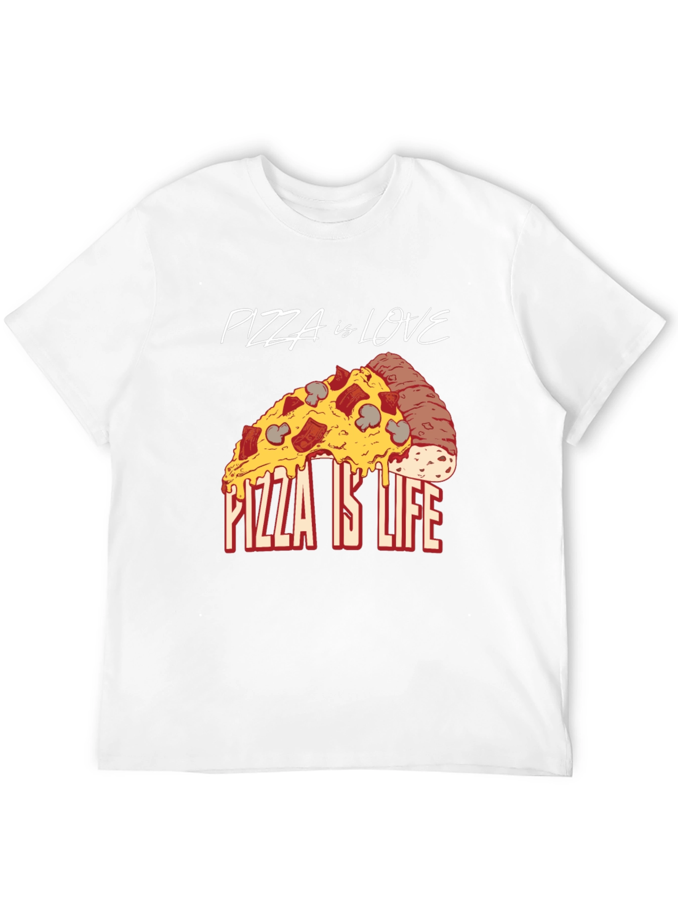 Pizza is Love Pizza is Life Graphic Tee