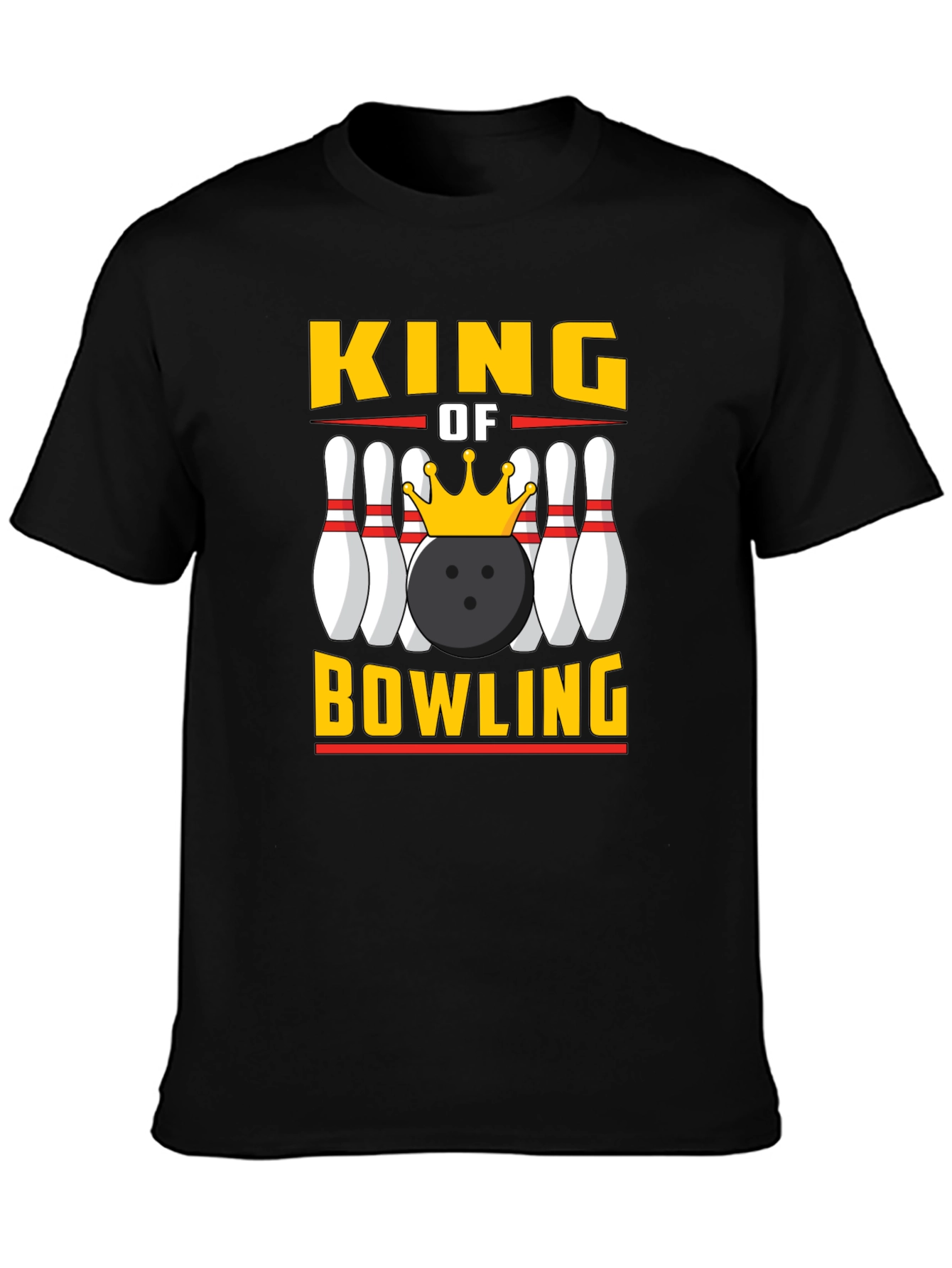 King of Bowling Graphic Tee - Strike Style!