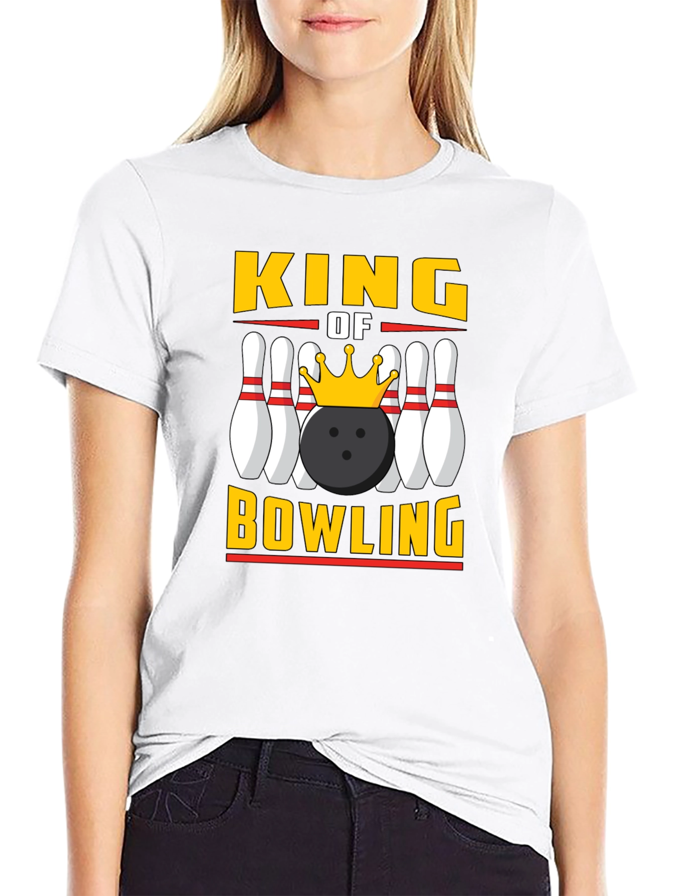 King of Bowling Graphic Tee - Strike Style!