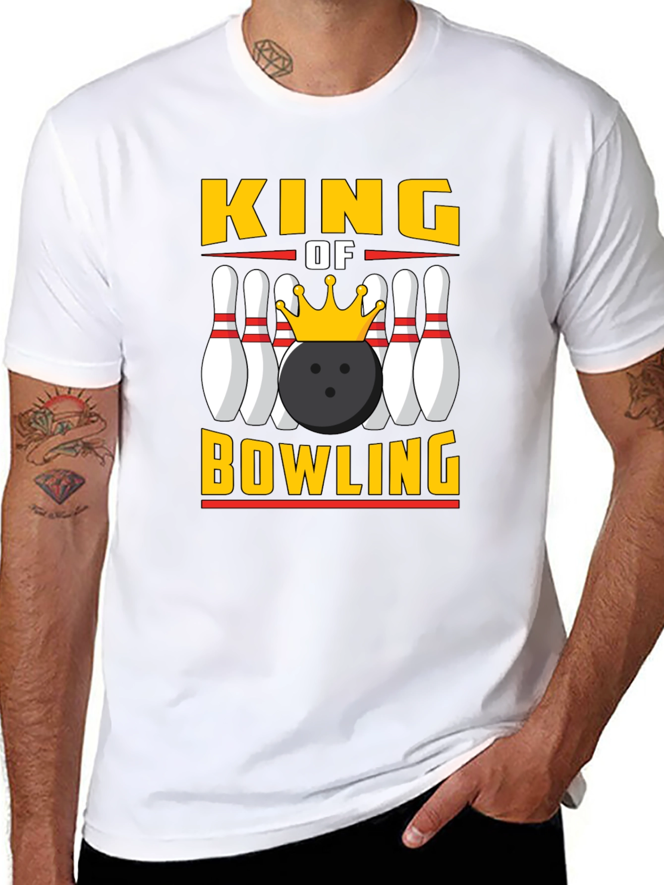 King of Bowling Graphic Tee - Strike Style!