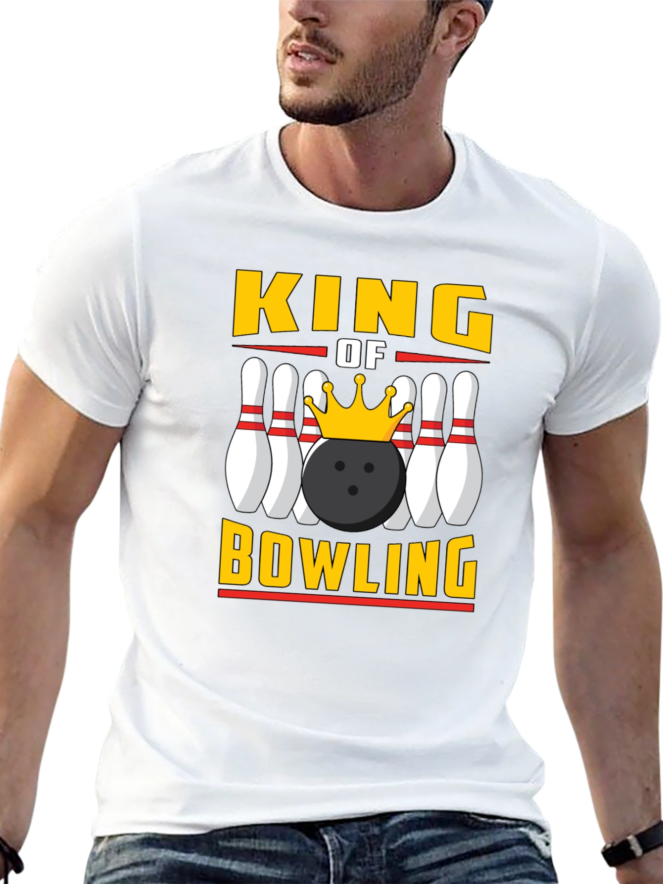 King of Bowling Graphic Tee - Strike Style!